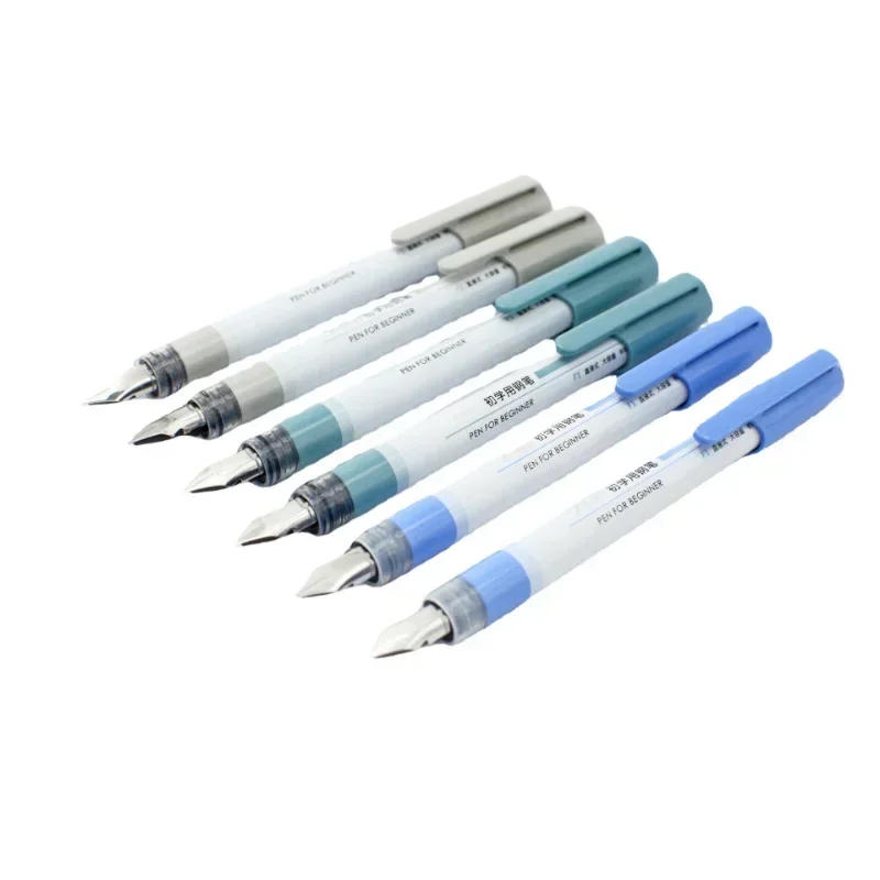 2024 Large-capacity Straight Liquid 5 Sets Fountain Pen Three Colors Available No Replacement Ink Bags School Office Supplies