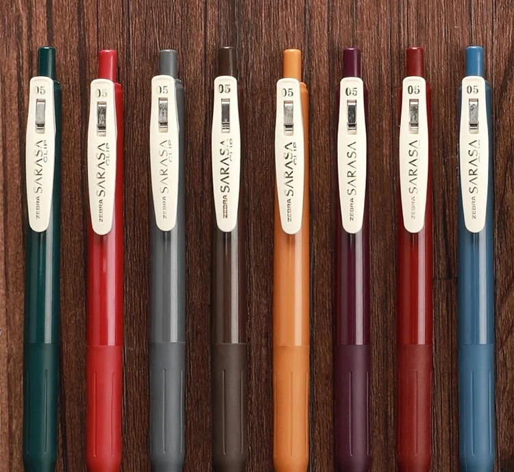 ZEBRA Retro Color Gel Pen JJ15 SARASA Push Color 0,5 mm Stifte zum Schreiben, 10 Farben, Kawaii, Schulbedarf, japanisches Schreibwaren – Detail 1