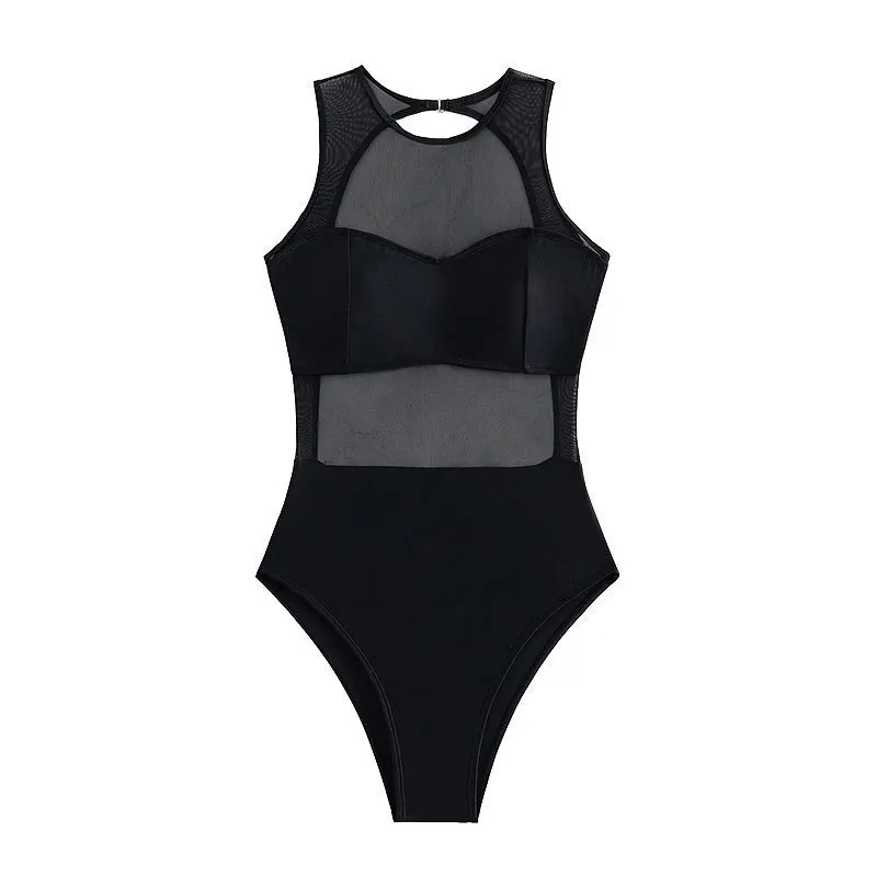 

Sexy One-Piece Beach Bikini 2024 New Arrivals Bal Polyester Surfing Swimsuit Fixed Chest Pad ort Sve Women's Swimwear