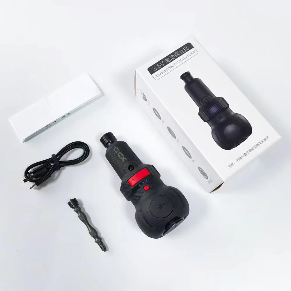 3.6V 400r/min Mini Electrical Screwdriver Set Smart Cordless Electric Screwdrivers USB Rechargeable 800mAh Hand Drill Tools