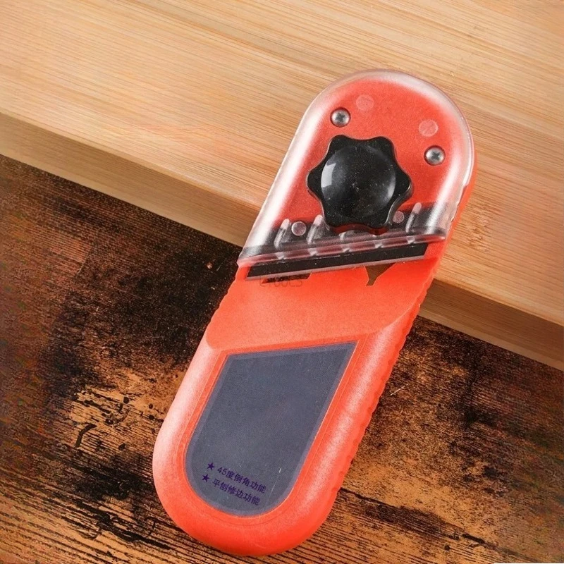 Wood Panel Edge Trimming Planer Adjustable Depth ABS Gypsum Board 45 Degree Chamfering Tool Efficient Debris Removal Planing