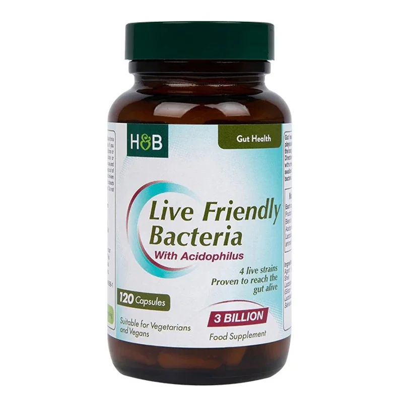 

Live Friendly Bacteria With Acidophilus 3 Billion 120 Capsules