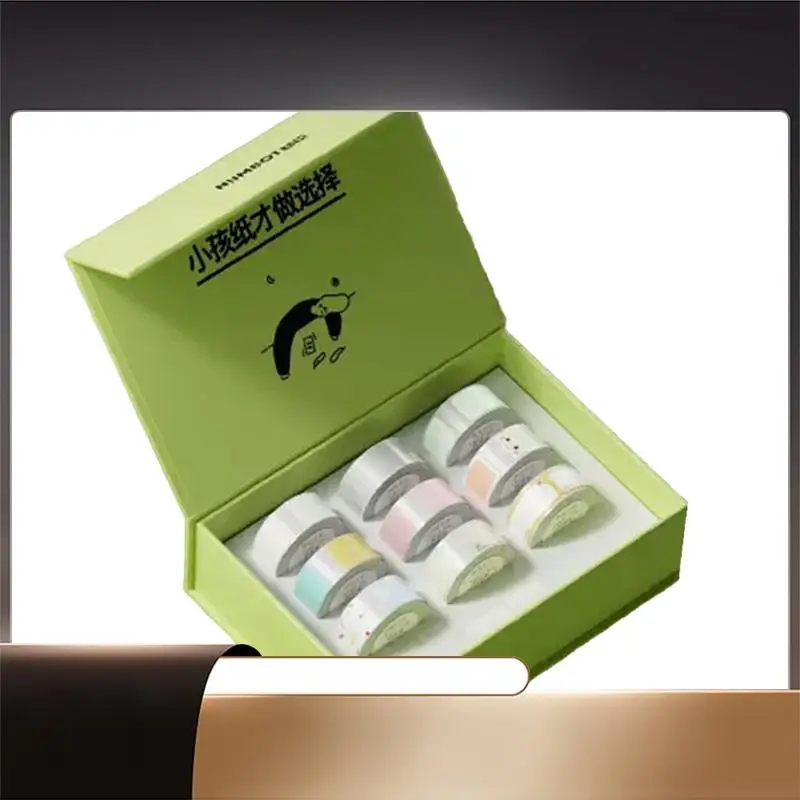 

X64A-Niimbot Printer D11 D110 D101 Official Label Sticker Paper Roll Color White Transparent Papers 9 Volume
