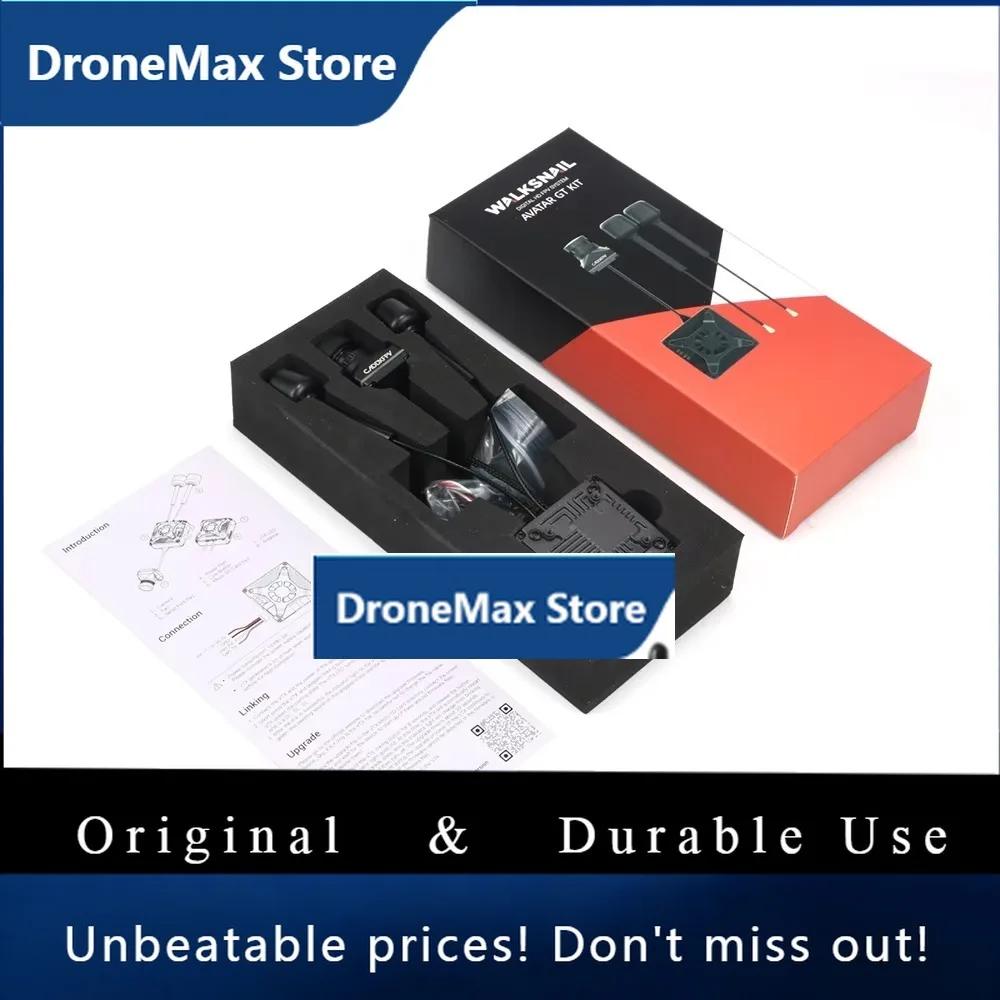 DroMaCaddx Walksnail Avatar GT Kit Max 2W VTX 1080P With Dual Antennas Night Vision Starvis II Sensor For Long Range FPV Drone