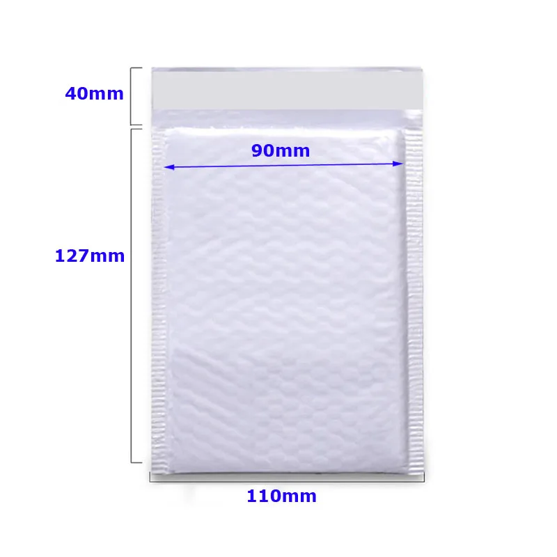 20Pcs 110x127mm White Bubble Envelopes With Bubble Buffering And AntiCollision SelfAdhesive Sealing Strips For Express Packaging