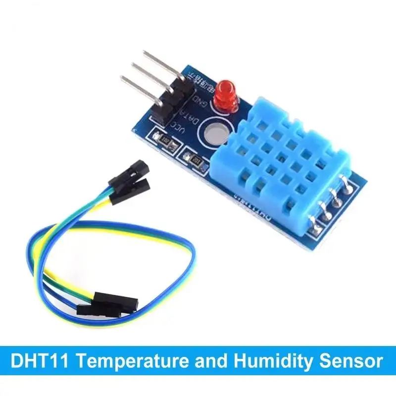 DHT11 Temperature Humidity Sensor Single-Bus High Precision Customizable Cable for  DIY Electronic Projects