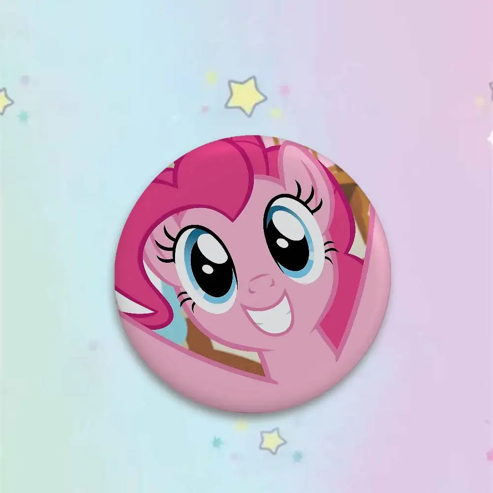 P-Pinkie P-PieS شارات لطيفة شارة بروش معدني لحقيبة الملابس قبعة ديكور مجوهرات اكسسوارات هدايا