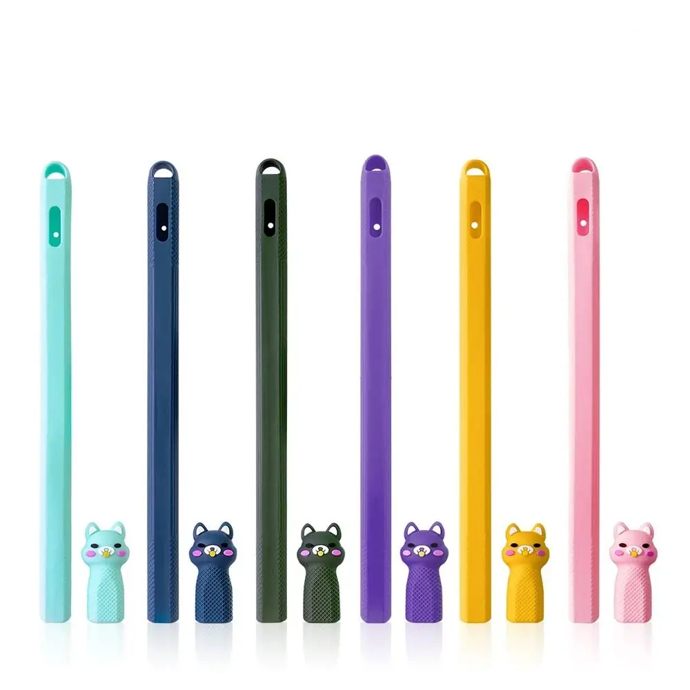 New Anti-Scratch Pencil Case For Apple Pencil 2 Generation Cute Cat Tablet Stylus Pen Soft Silcone Funda Cover Accessories