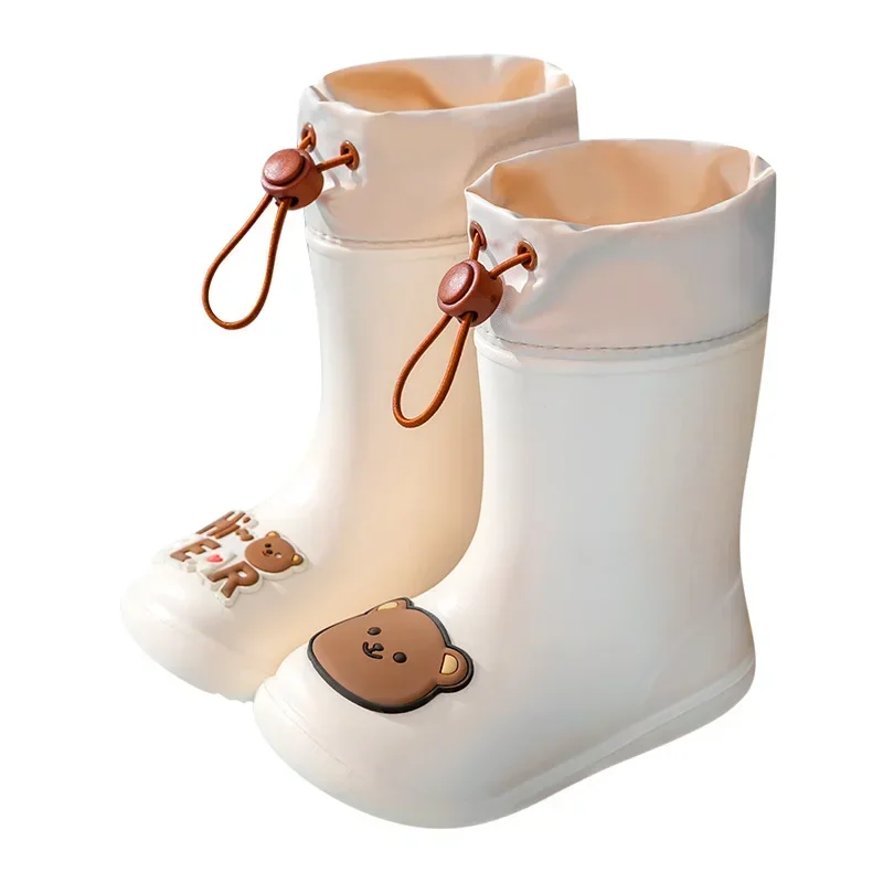 OligWaterproof-Chaussures de Pluie pour Enfant, Bottes de Nourrisson, Non-ALD, de Rencontre avec Bébé, de Dessin Animé, pour Garçon et Fille, d'Été