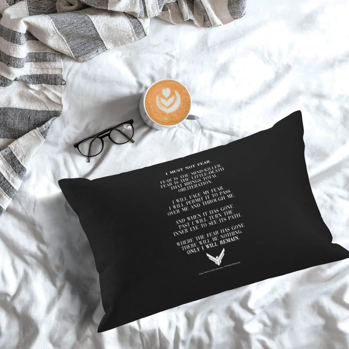 Litany Against Fear Dune 2020 Quote Rectangle Pillowcase Cushion Cover Decor Bedroom Bed Home Comfort Throw Pillow