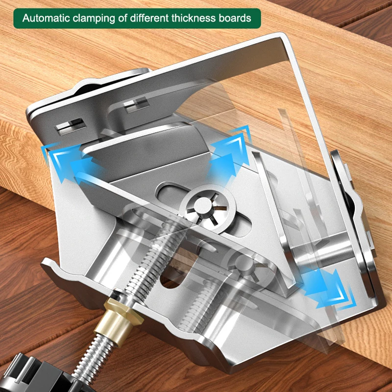 90 degree angle clamp, stainless steel frame, wooden cabinet, strong clamping and fixing tool, woodworking specific