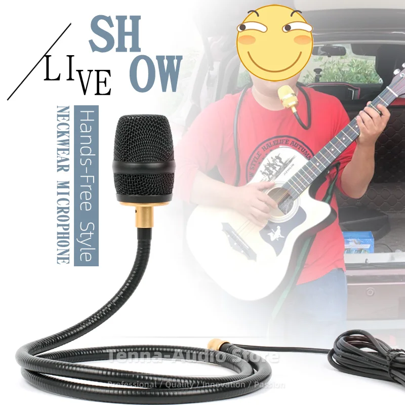 SnapVox Compatible With Roland Mobile AC Cube AC60 60 Speaker Guitar Neckband Mic PA Amplifier Loudspeaker Neckwear Microphone