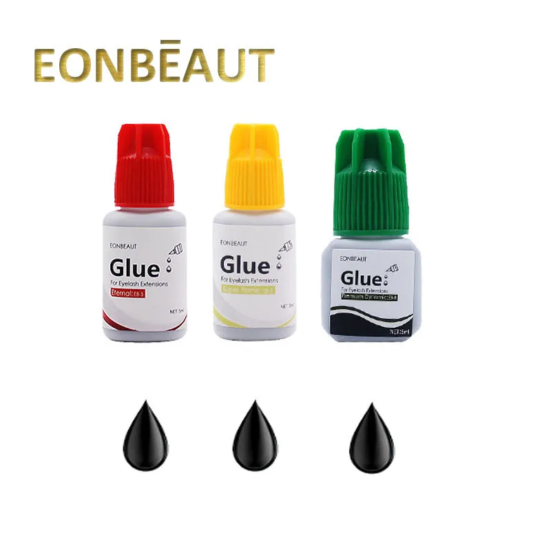 EONBEAUT Eyelash Extension Adhesive Glue Supplies Strong Fast No-Irritation Volume Lashes Hold 5g Korea 0.5S Retention Fast Dry