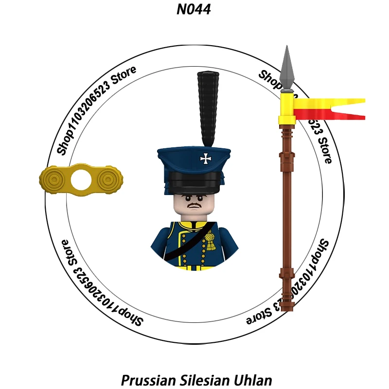 Moc Ww2 Mini figura del secolo medio russo lancia cavalleria 2024 nuovi blocchi di costruzione fai da te giocattoli amici regalo per ragazzi ragazze Juguetes