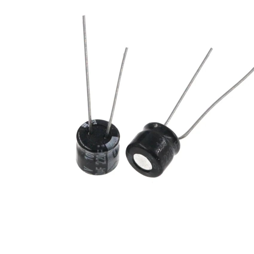 Capacitor eletrolítico de alumínio, radial, 220uF, 10V, 220MFD, 10WV, 5x7mm, 20pcs