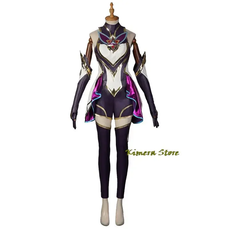 Game LOL Star Guardian Akali Cosplay League Of Legends Women Sexy Set Costume Halloween Christmas Party Cos Dress Outfit Fullset