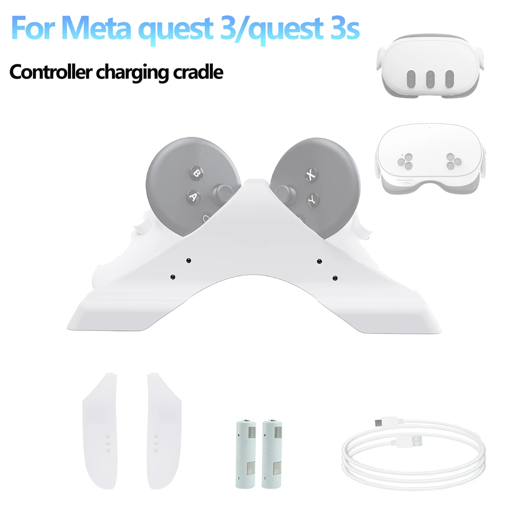 Controller charging Dock For Meta quest 3 / quest 3S Fast Charger Stand Station VR Controller Charging Stand Tower Model (M048)