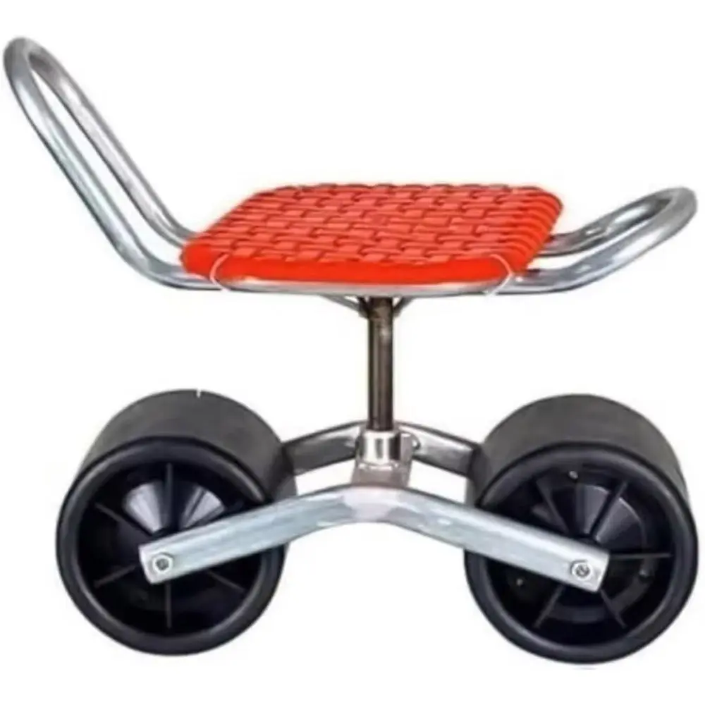 Rolling Stool Work Seat Cart, Gardening Helper with 2 Stable Workseat Sturdy Cart for Outdoor Yard Patio.