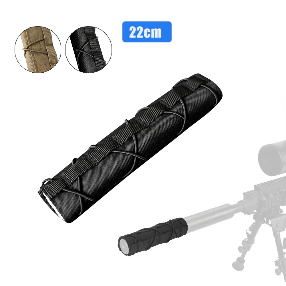 22cm Gun Silencer Protective Case Suppressor Heat Shield Sleeve Silencer Protective Cover Hunting Accessories