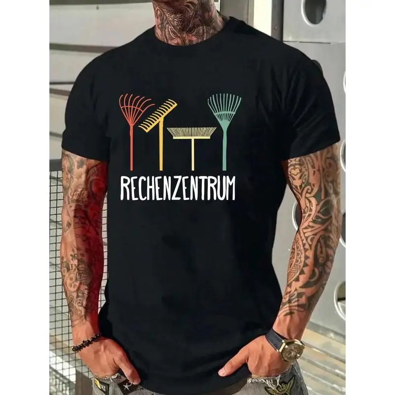 

Funny German T-shirt Men Women Rechenzentrum Graphic Tee Data Center Humor Top IT Worker Gift Streetwear Trendy Shirt