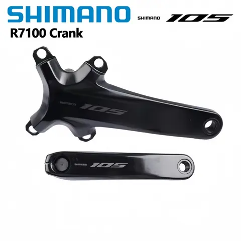 Shimano 105 R7100 크랭크 12 속도 왼쪽 오른쪽 170mm/172.5mm/175mm HOLLOWTECH II 도로 자전거 자전거 크랭크 원본