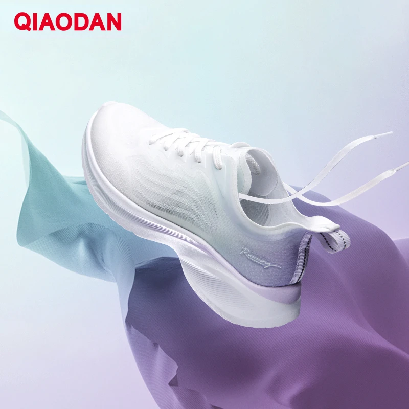 

QIAODAN Running Shoes Women 2023 Spring New Air Mesh Breathable Comfortable Lightweight Casual Outdoor Sneakers XM26220209B