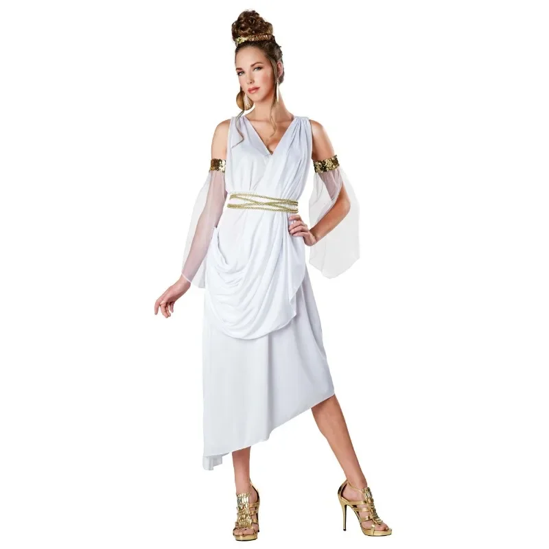 Sexy Greek Goddess Princess Dress Athena Cosplay Costume Women Spartan Queen Costume Roman Empress Halloween Party Fancy Dress