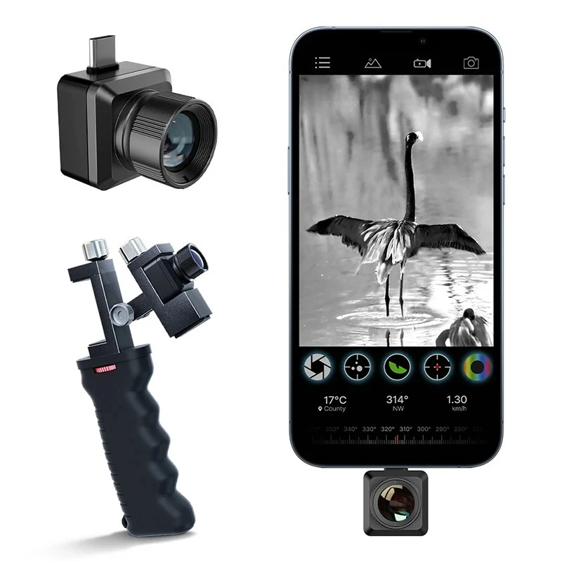 T2pro Thermal Camera for Hunting Android phone  512*384 X³IR Resolution 1579yards Night Vision Thermal Moocular