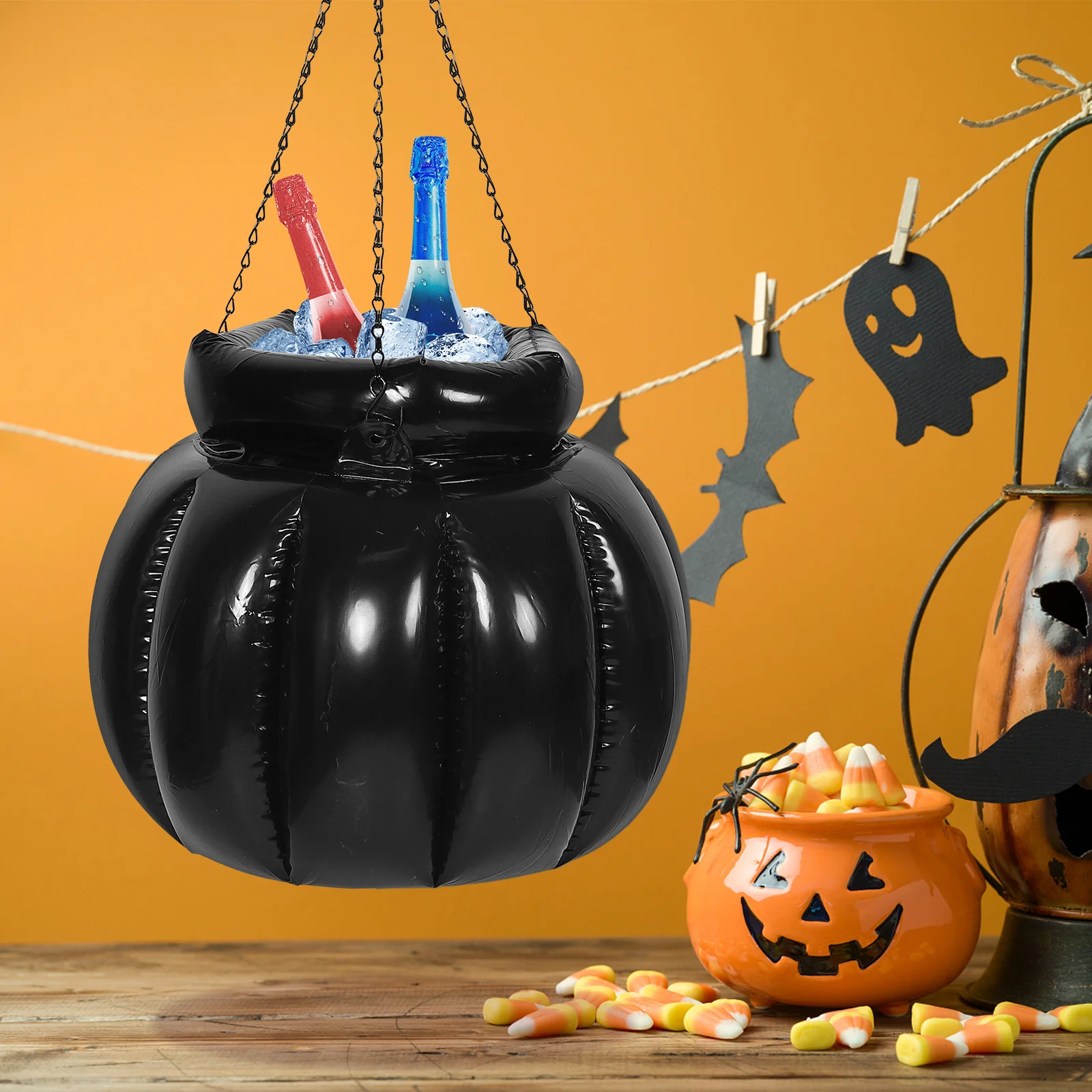 

Креативное надувное ведро-холодильник в форме котел на Хэллоуин для вечеринок, напитков, пива, леда, декоративное плавание на открытом воздухе