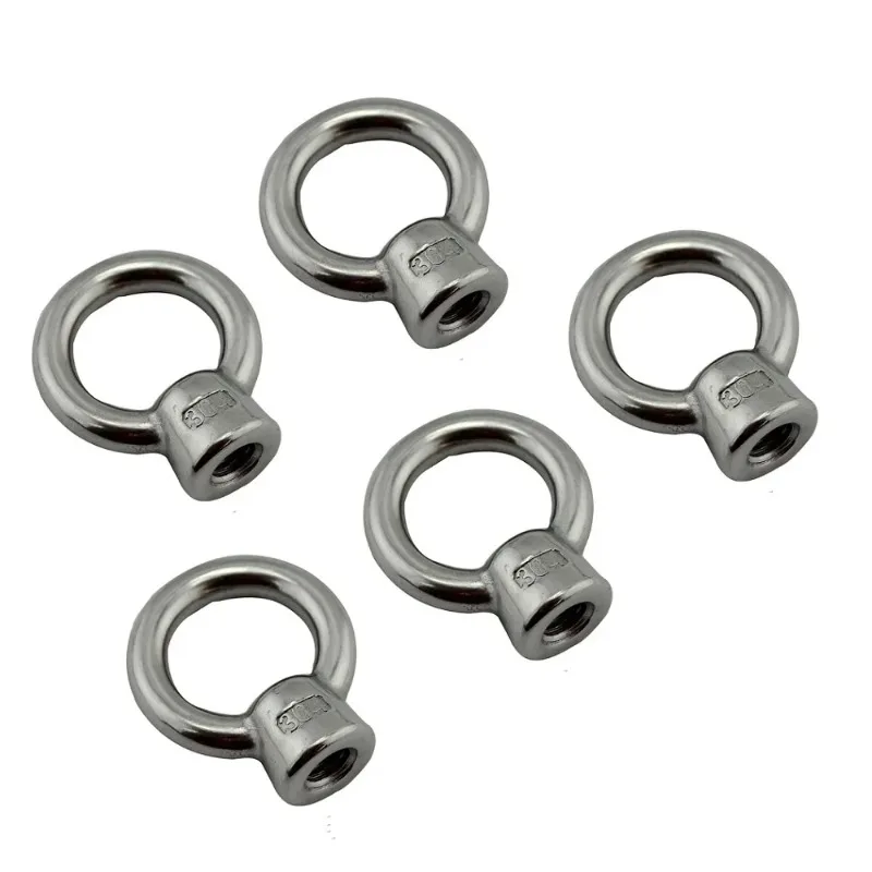 

Eye nut JIS1169 Lifting Eye Nut Ring Loop Hole Thread Nuts 304 Stainless Steel