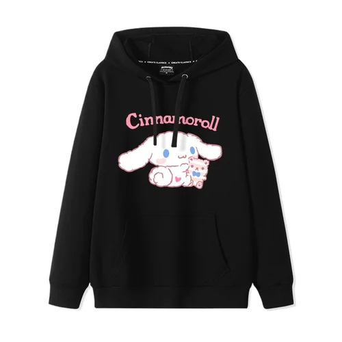Imagen 2 del producto Cinnamoroll-suéter con capucha para mujer, abrigo versátil de talla grande estilo Academia, holgado, cómodo y a la moda, novedad de 2024