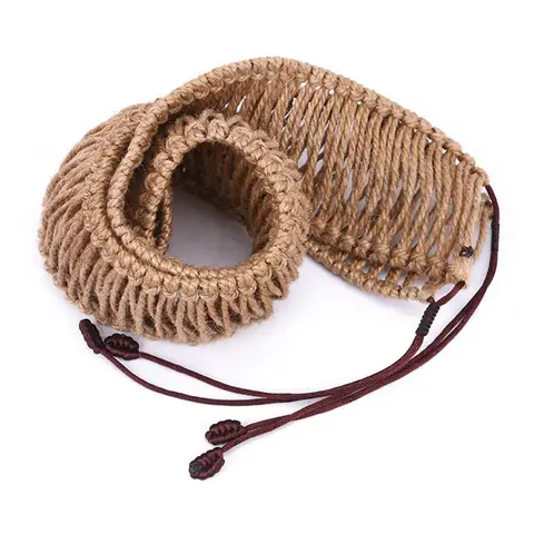 Steel 12 Inch Tongue Drum Wrapped Braided Rope Percussion Instrument Hand Pan Drum Hand-woven Rope Handpan Decoration