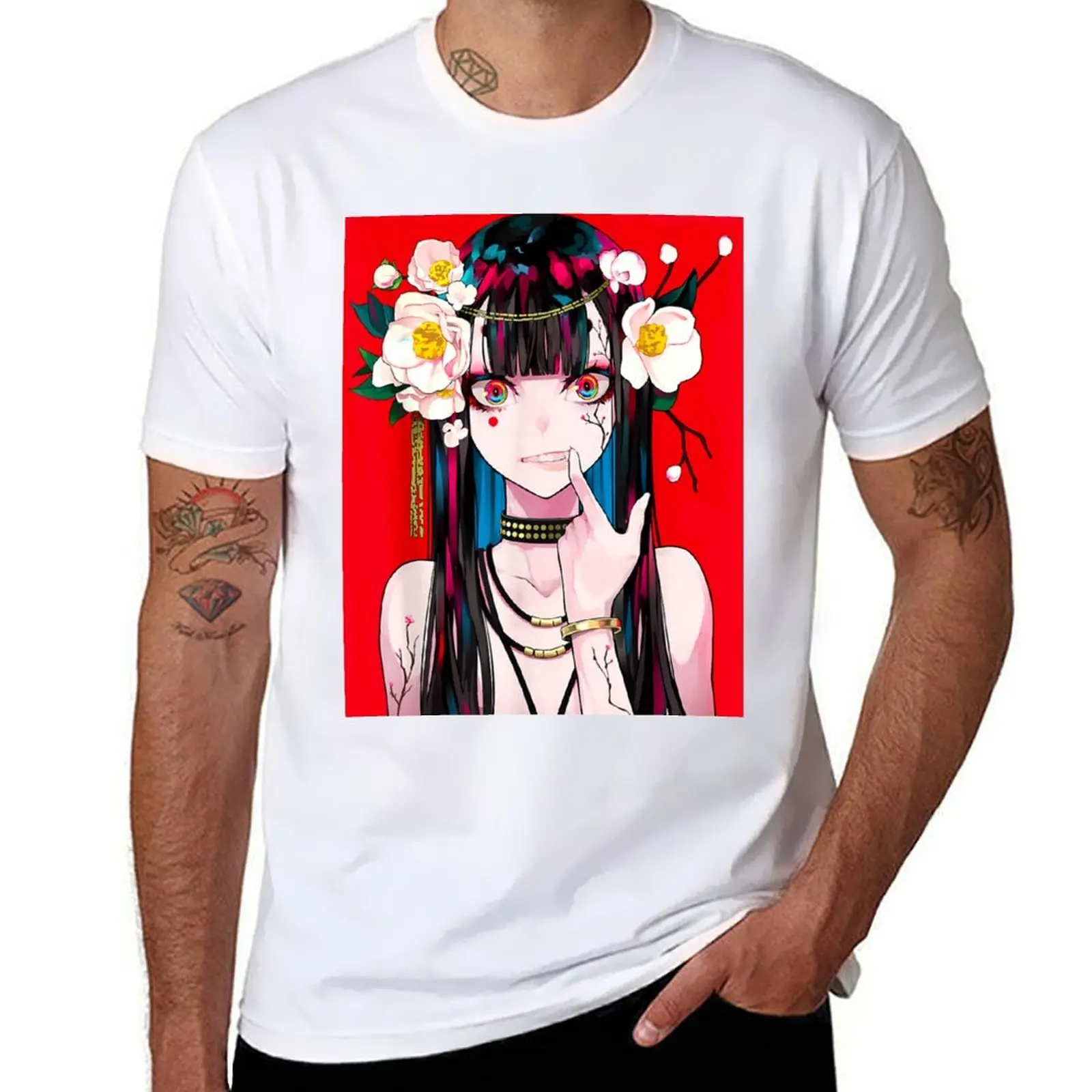 

Anime Girl Japanese Aesthetic Anime Otaku Gift T-Shirt t shirt for man 100 percent cotton t shirt personalised T-Shirt