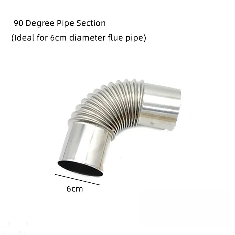Outdoor Chimney Anti Scald Silicone Ring, Stainless Steel Elbow 45 ° 90 ° Threaded Elbow