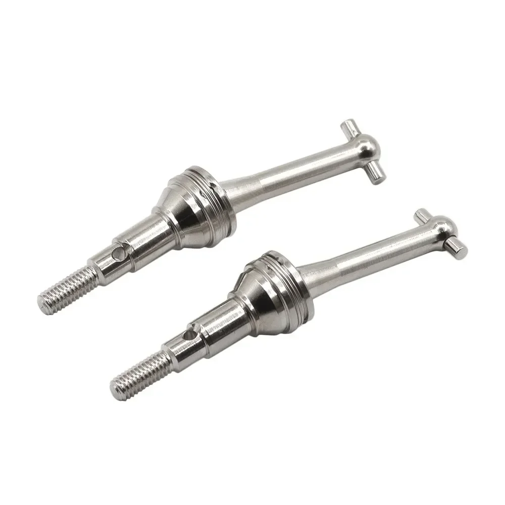 

MJX 14301/14302 RC Car Steel CVD Dog Bone Drive Shafts – 2Pcs Black/Silver Upgraded Metal Parts for 1/14 Hyper Go Truck 14410