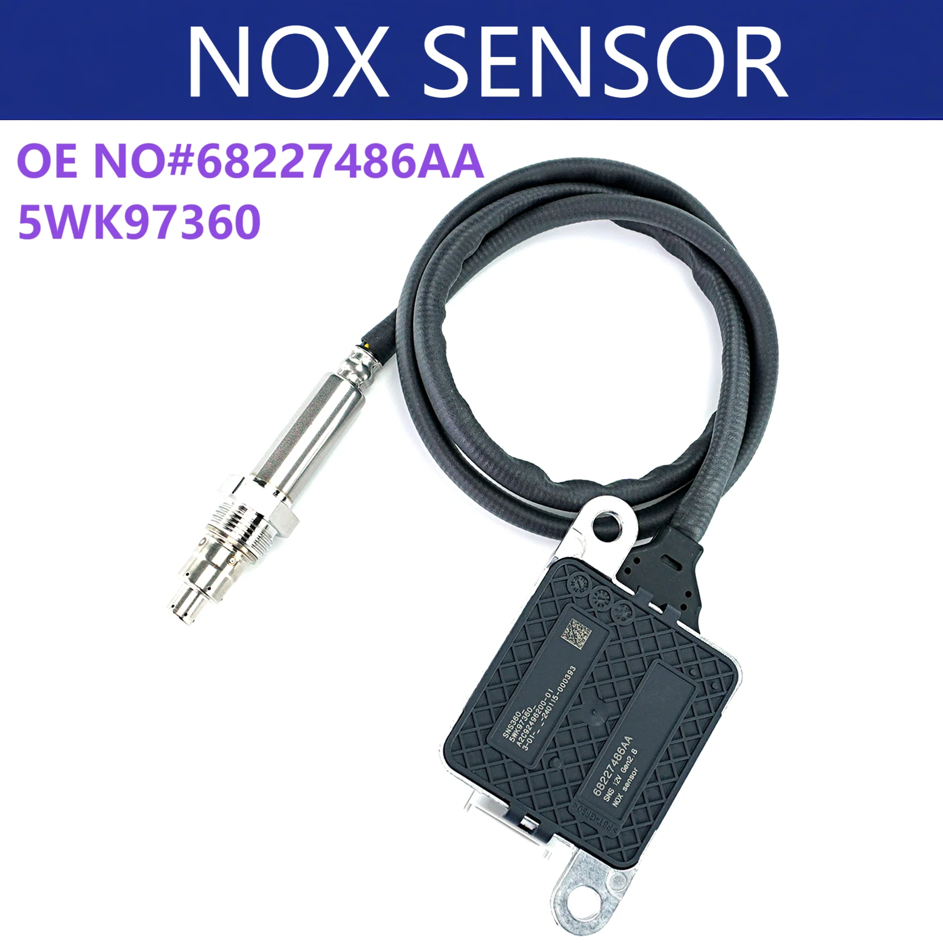 5WK97360 68227486AA 5WK9 7360 Nox Sensor Tested Motor Sensors for Chrysler Dodge Ram 2500 3500 4500 6.7L DieseL Truck Parts
