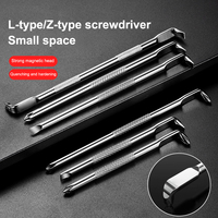 1Pc L/S-shaped Double Head Screwdriver High Torque Mini Small Cross Screwdriver High Hardness Double Head Screwdriver