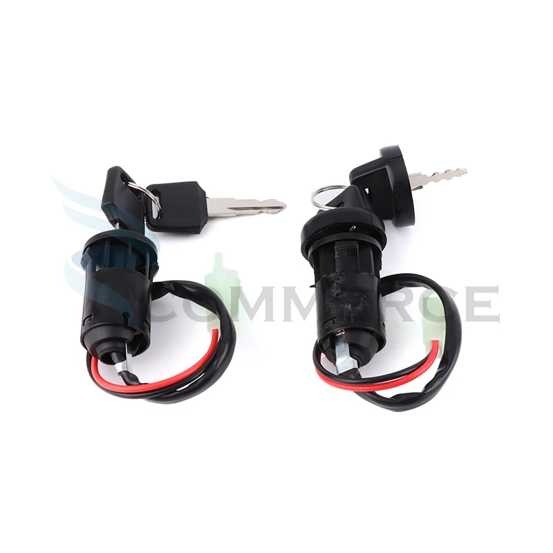 Ignition Key Switch Universal 2 Wires Ignition Keys Start Switch Lock Key For ATV Go Kart Scooter Motorcycle Quad Dirt Bike