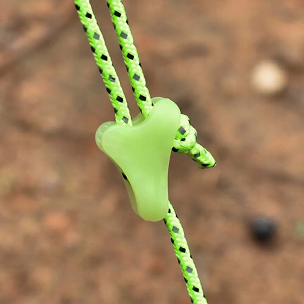 Non-slip Triple-Cornered Cord Tightener Plastic Tent Accessories Triangle adjustment buckle Pull Rope Buckle Wind Rope Buckle