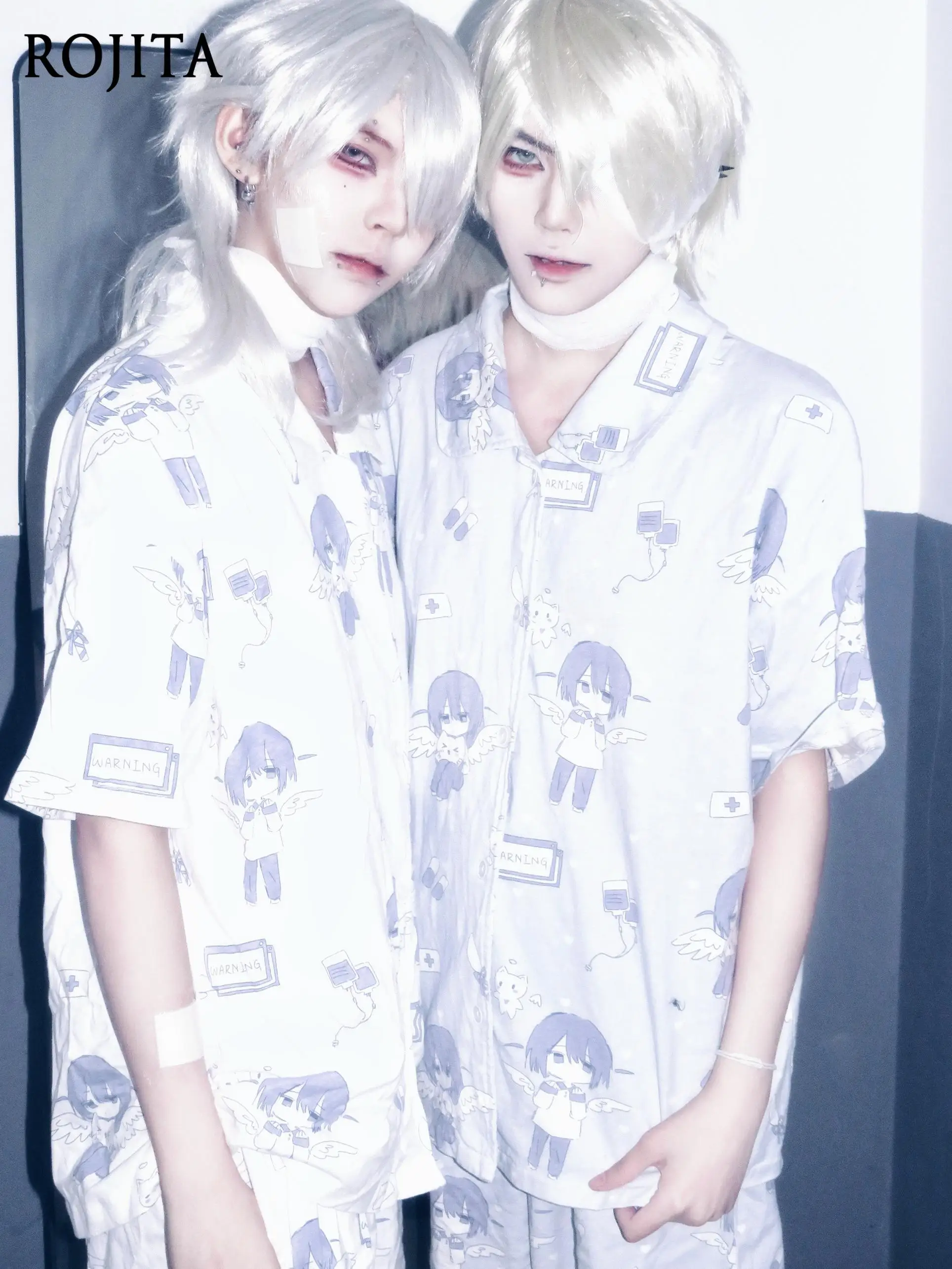 Summer Japanese Home Moe Water Color Pure Cotton Pajamas Subculture Angel Short Sleeve Shorts Set