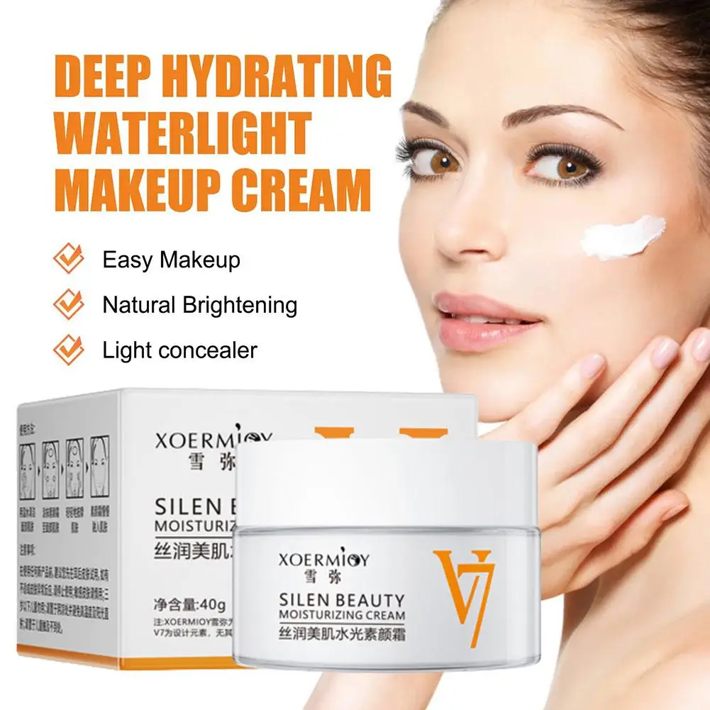 Concealer Cream Natural Nude Makeup Instant Whitening And Cream Makeup V7 Cream Vitamin Moisturizing F0C4