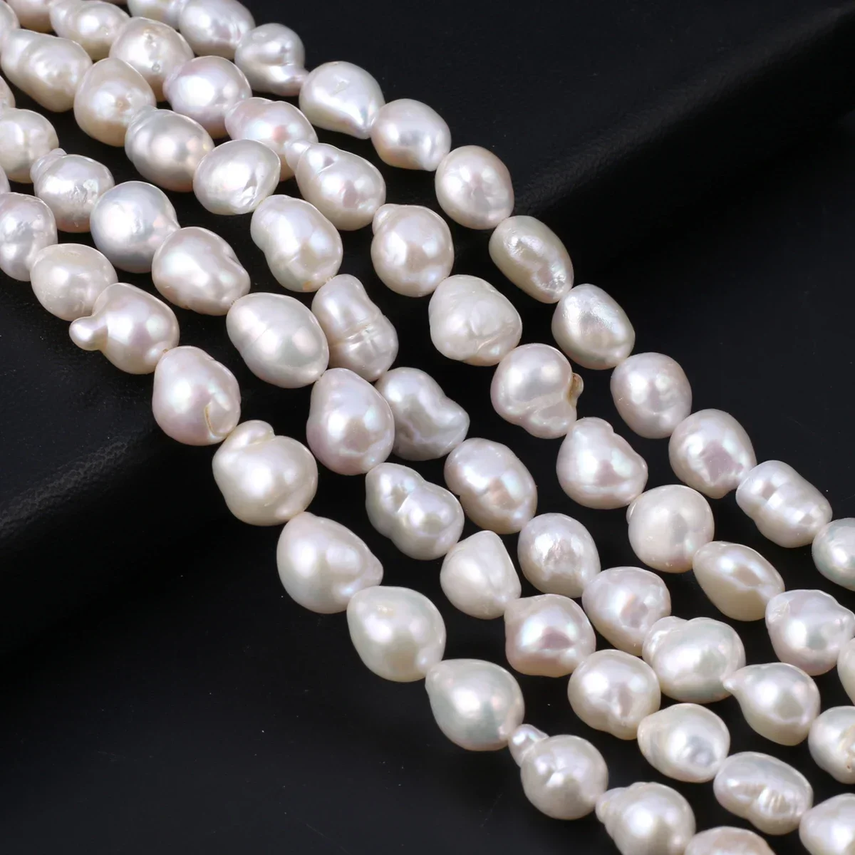 Natural Freshwater Pearl Baroque Beads White Irregular Drop Loose Beaded for Jewelry Making DIY Bracelet Necklace Accessories