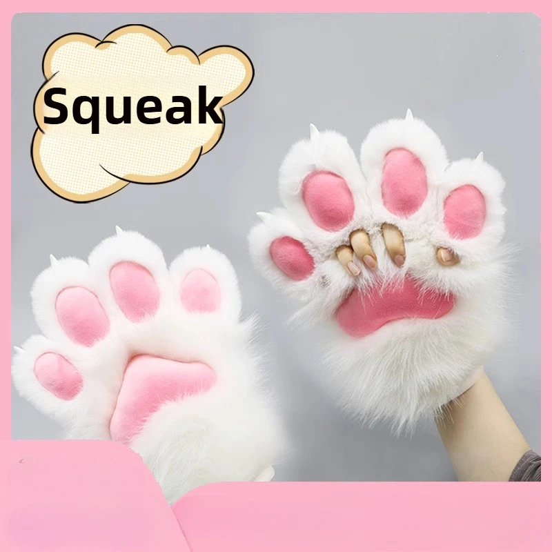 

Handmade Cosplay Costume Accessories Fursuit Animal Accessories Plush Nails Claw Gloves Gifts