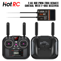 HotRC HT-8A 2.4GHz 8CH 8A RC Transmitter PWM FHSS with F-08A Receiver Radio System