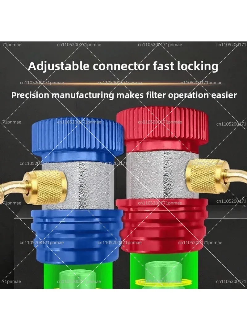 Car Air Conditioning Refrigeration Oil Filter Tool Set, Visually Disassemble and Clean Filter