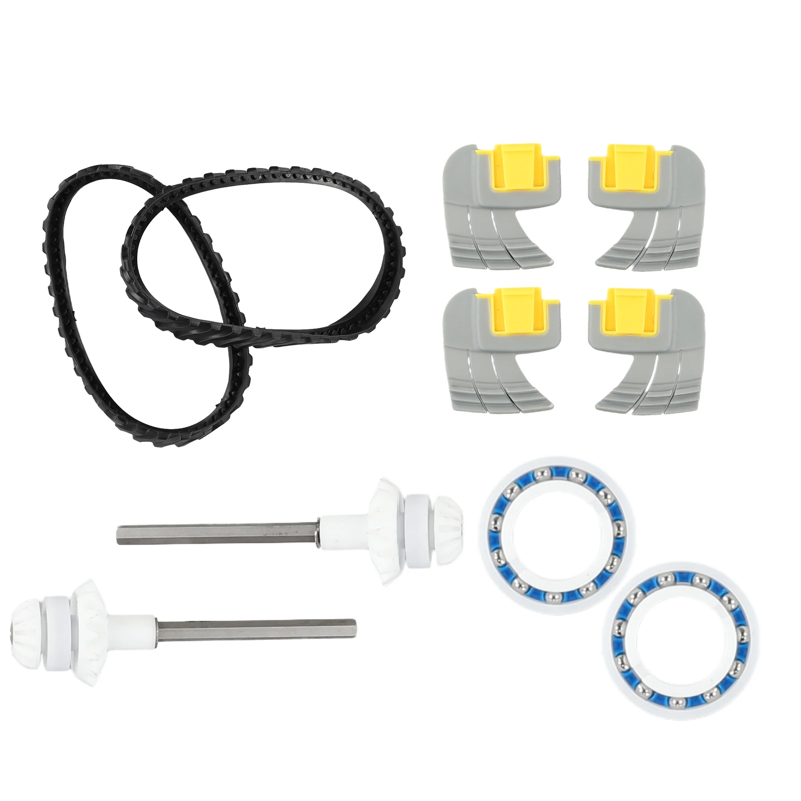 R0526100 Repair Parts Collection for Zodiac MX8 and MX6 Pool Cleaners With Tires Drive Shafts C60 Bearings and 4 Brushes