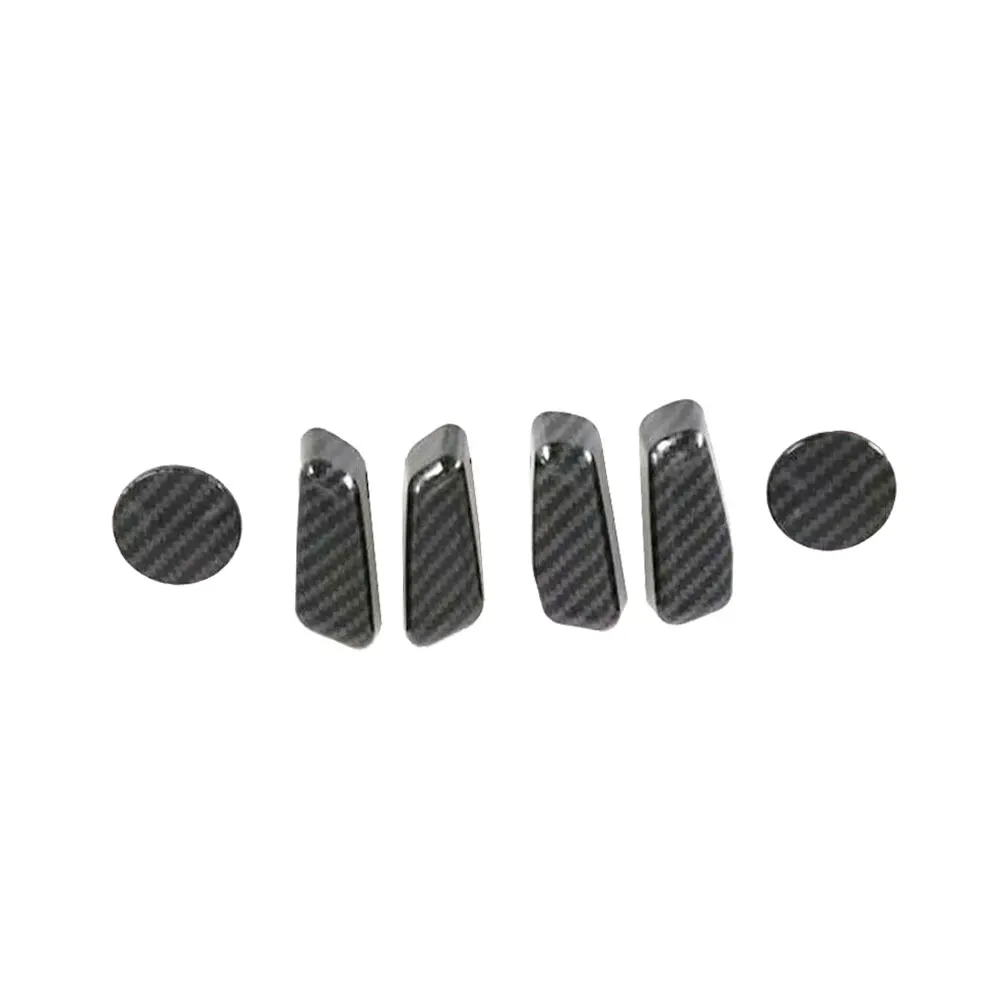 6pcs Carbon Fiber Car Seat Adjustment Switch Button Trim Decoration for Hyundai Sonata 2020-2021