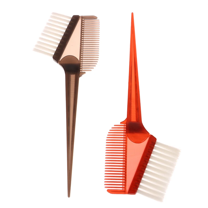 1 قطعة فرشاة تلوين الشعر على الوجهين صبغة شعر قضيب المهنية تصفيف الشعر مشط DIY بها بنفسك صالون الحلاق فرشاة الملحقات #4