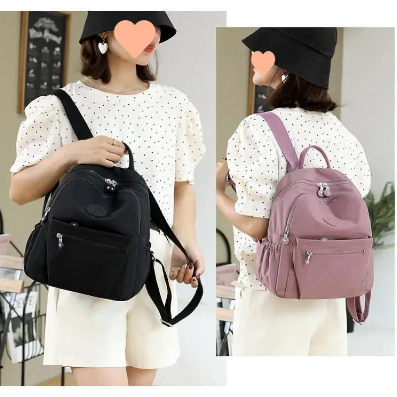 حقيبة تخزين عصرية جديدة من النايلون للنساء 2025 حقيبة ظهر ذات سعة كبيرة حقيبة سفر عصرية خفيفة الوزن للخروج في العمل #6