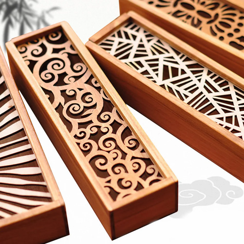 Wood Storage Boxes Wooden for Centerpieces Decor Piercing Gift with Lids Jewelry